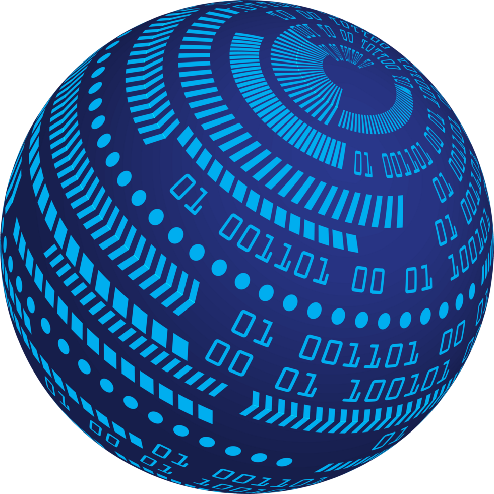 Technology globe cropout png