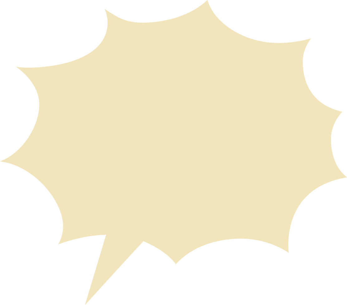 Speech Bubble Tag Cropout png