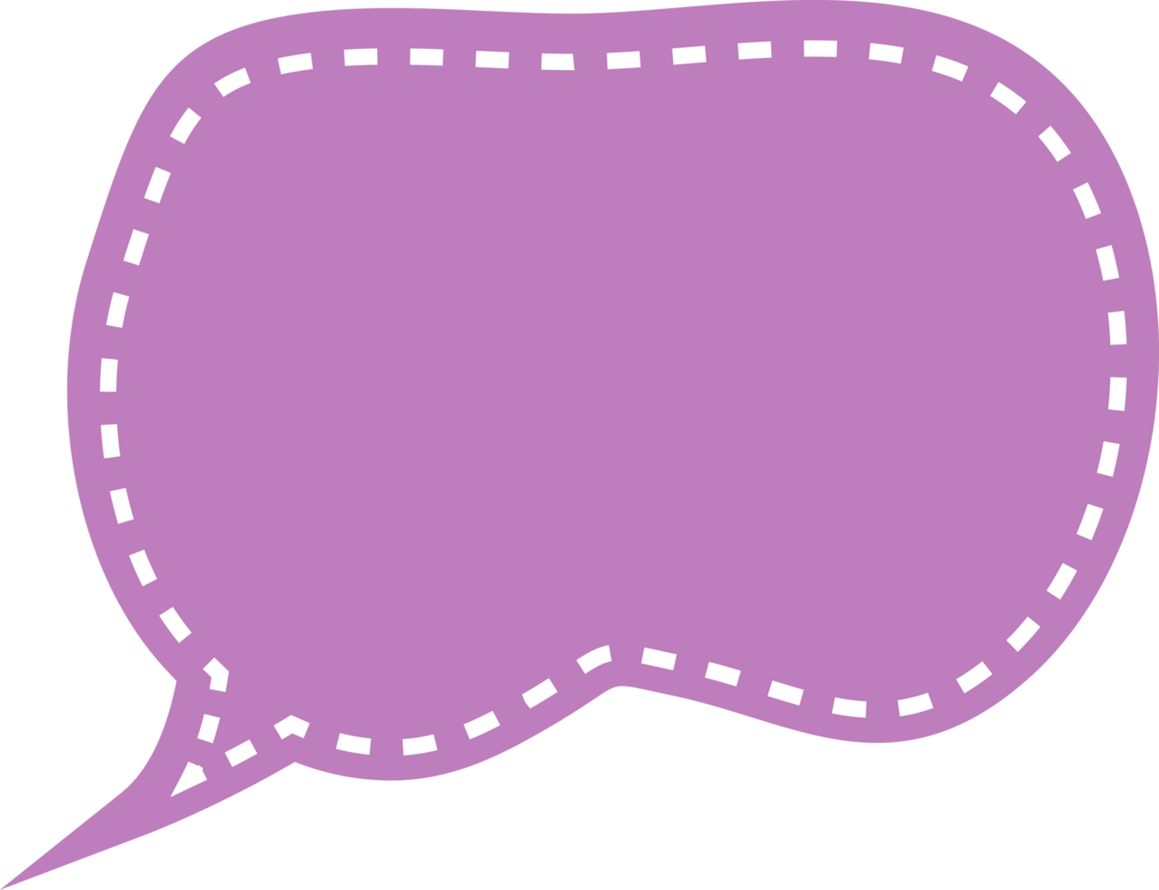 Speech Bubble Tag Cropout png