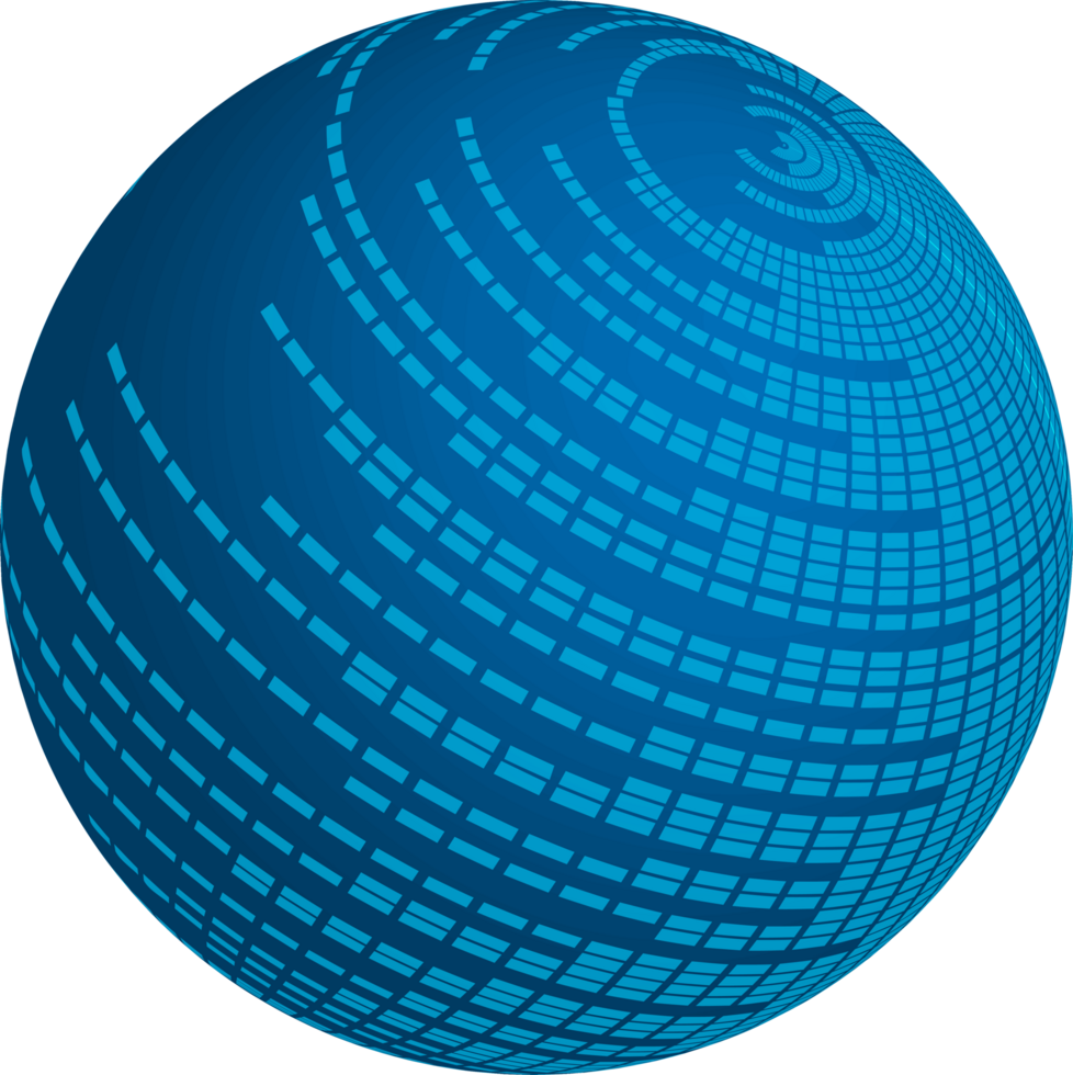 Technology globe cropout png