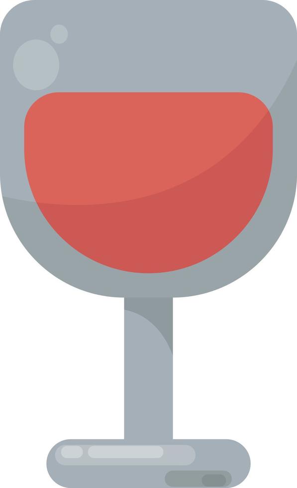 Wine in glass, illustration, vector on white background