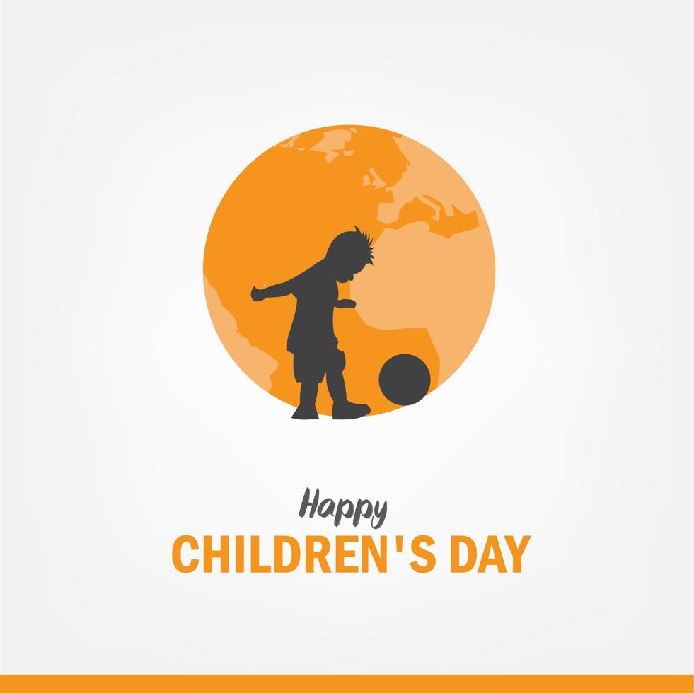 Vector Illustration Happy Children's Day. Good for posters. banners. brochure. social media. Simple and Elegant Design