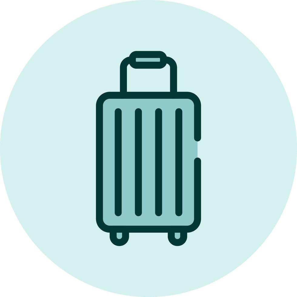 equipaje de viaje, ilustración, vector sobre fondo blanco.