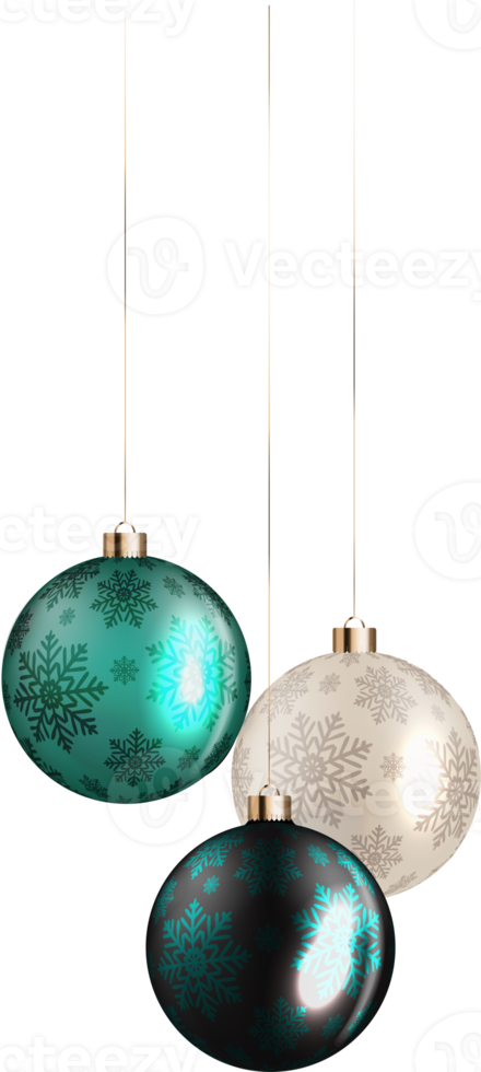 Realistic Christmas Ball Decoration png