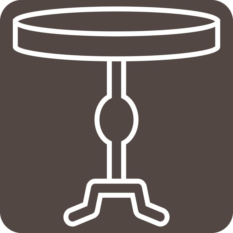 Round table, illustration, vector on a white background.