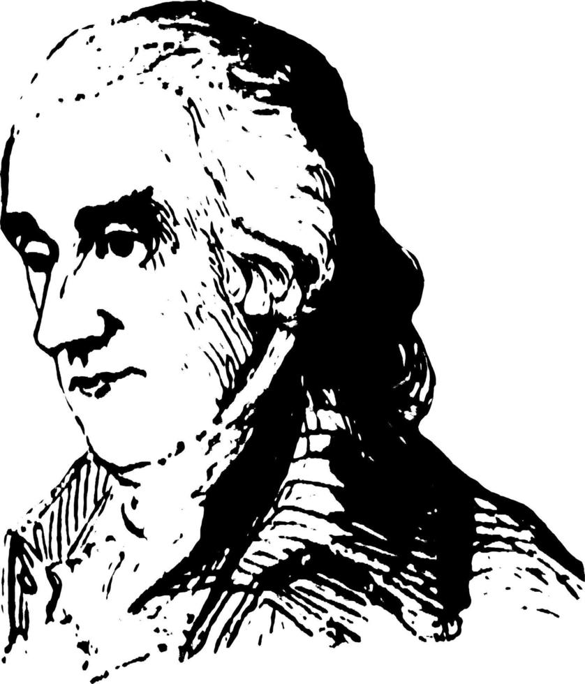 Robert Treat Paine, vintage illustration vector