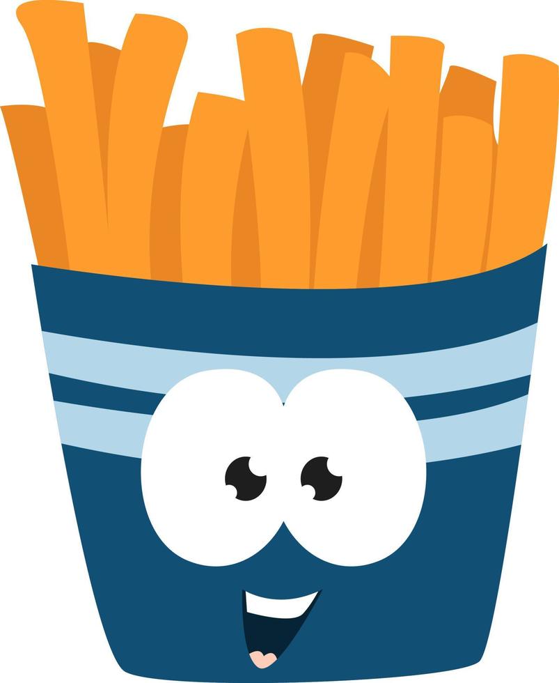 French fries ,illustration,vector on white background vector