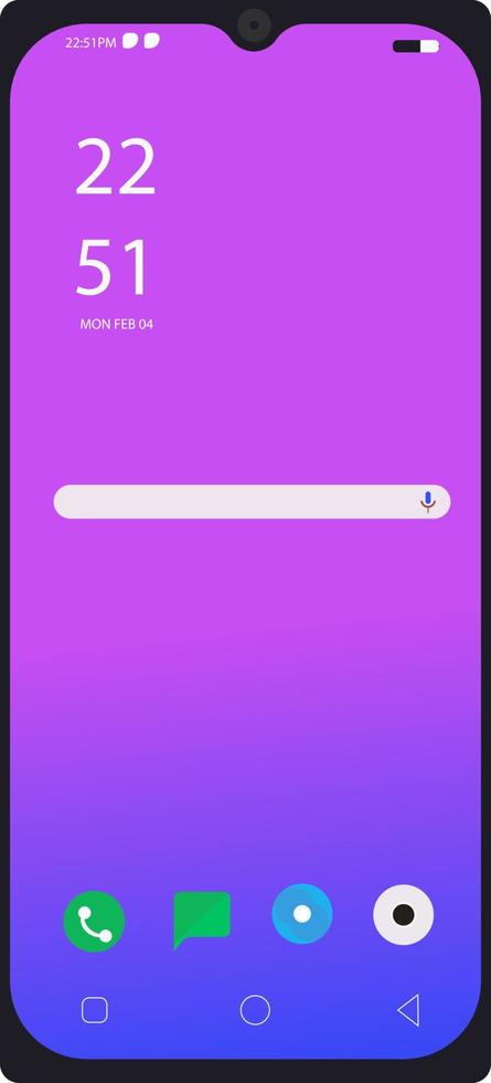 Mobile phone ,illustration, vector on white background.