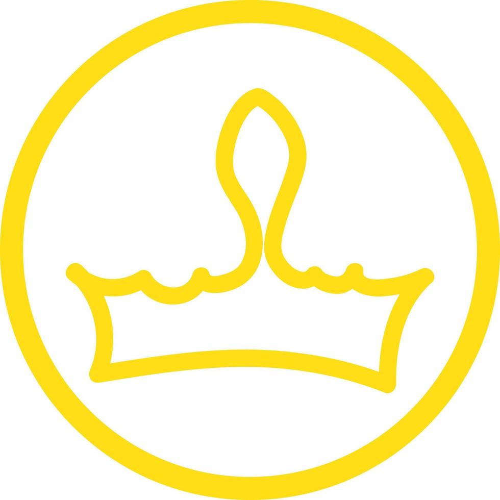 Coronation crown, illustration, vector on white background.