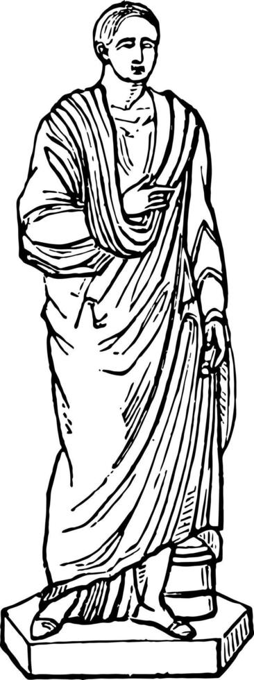 ilustración vintage de toga. vector