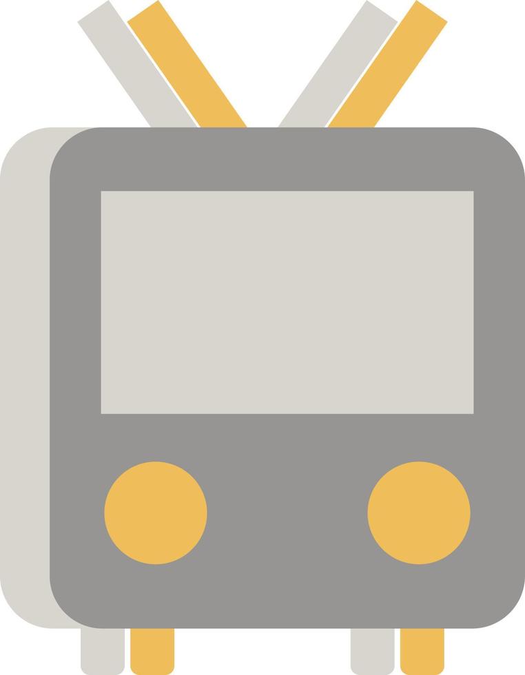 City tram, illustration, vector on a white background.