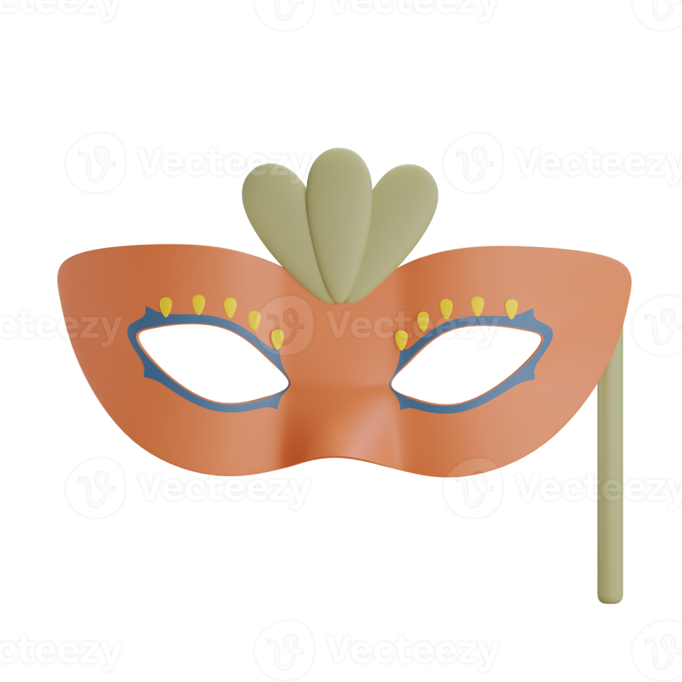 3d söt fest mask png