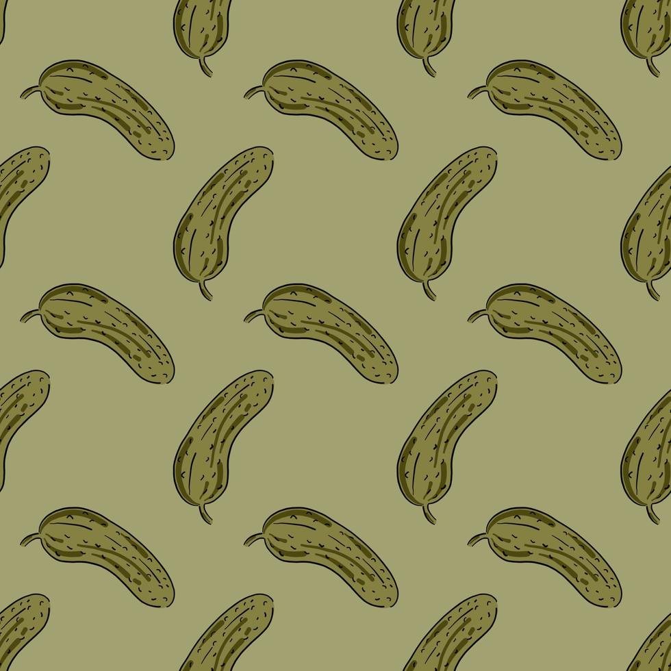 Pickles pattern , illustration, vector on white background