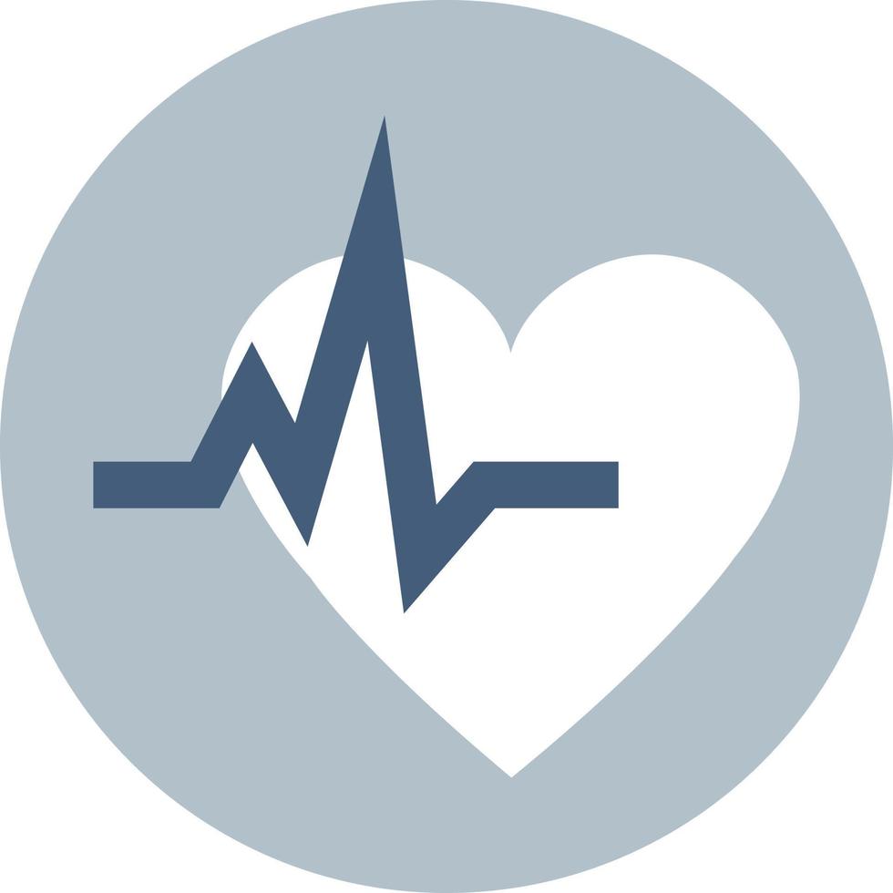 monitorización de los latidos del corazón, ilustración, vector, sobre un fondo blanco. vector