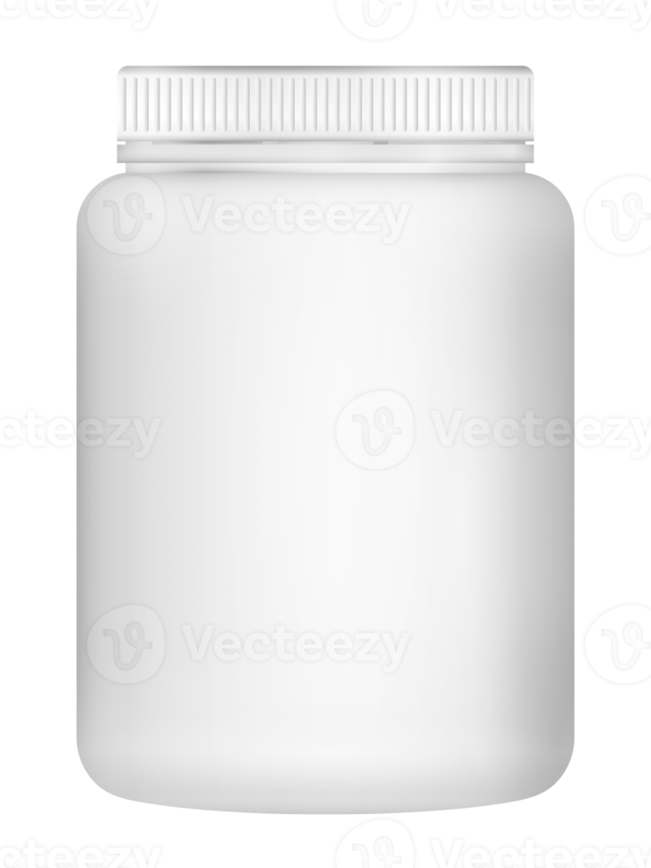 Ilustración 3d de botella de medicina en blanco png