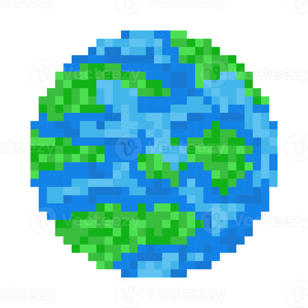 fiktive planeten der pixelkunst png