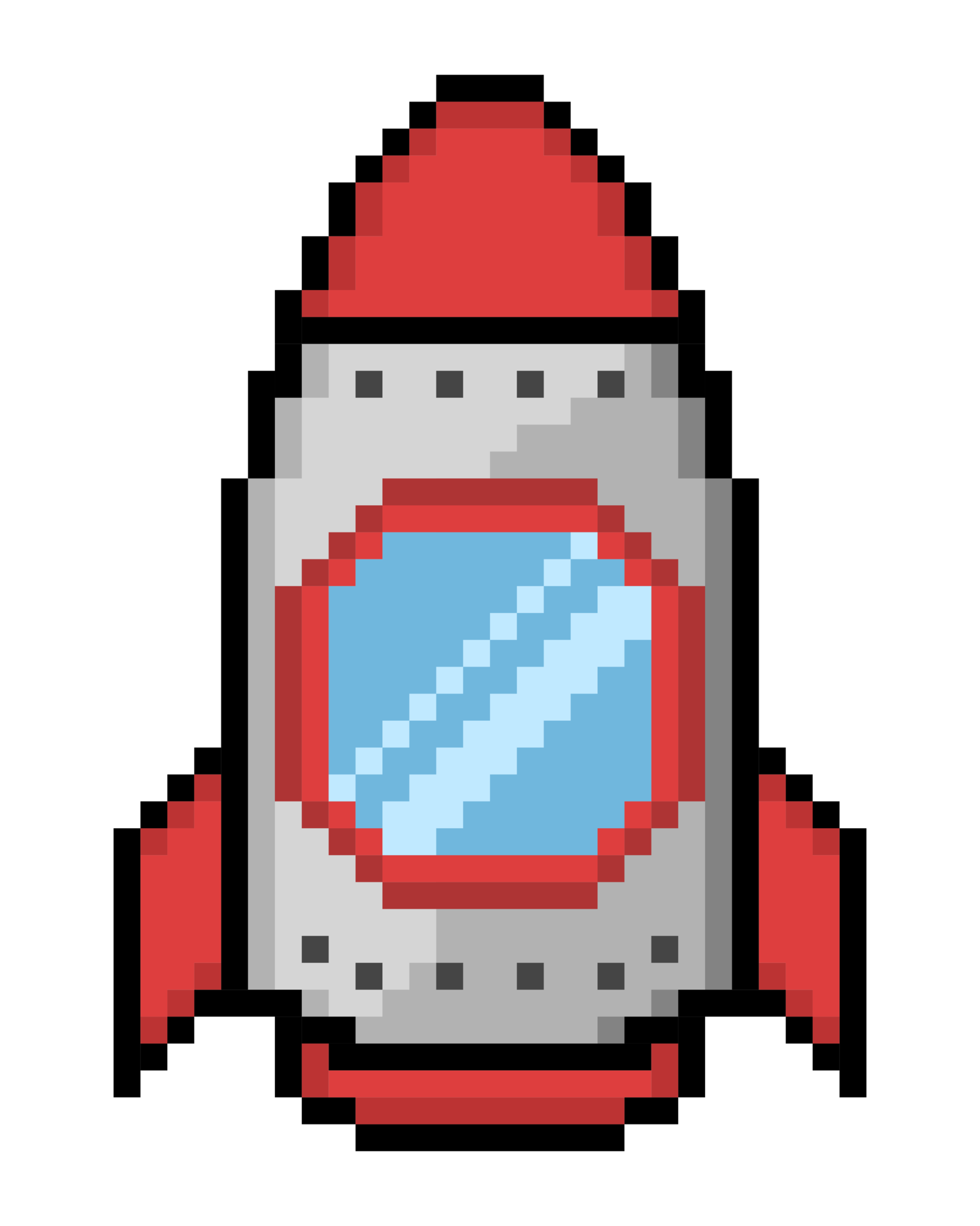 Foguete De Pixel Art 13519076 PNG foguete-de-pixel-art-13519076-png