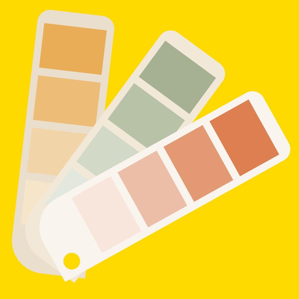 Color palette, illustration, vector on white background.