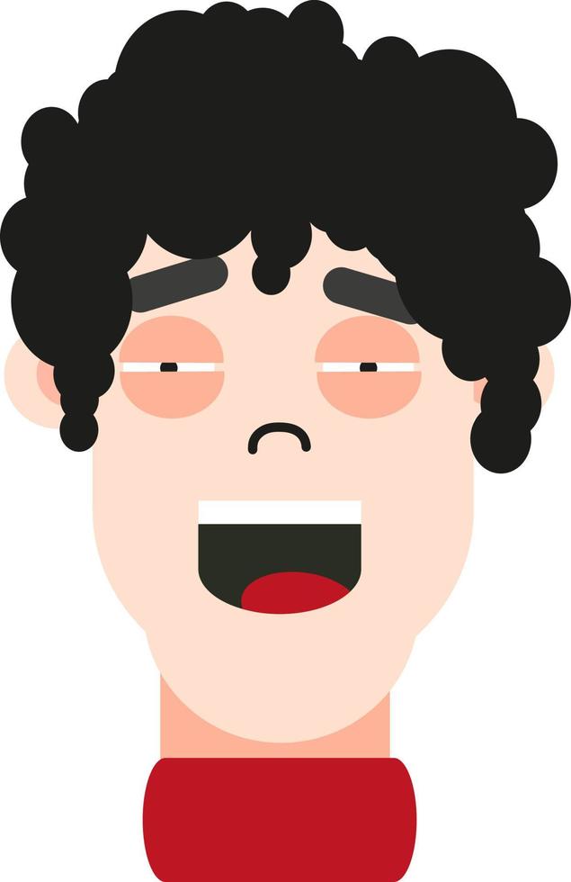 Funny boy, illustration, vector on a white background.
