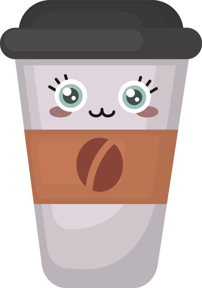 Cute coffee for go, illustration, vector on white background 13519269 ...