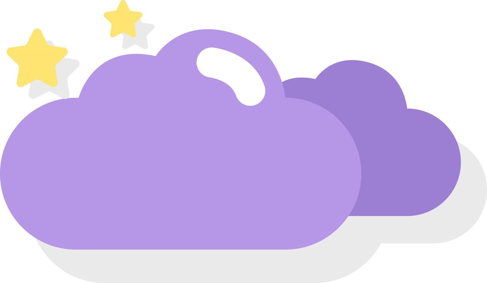 nubes pesadas, icono de ilustración, vector sobre fondo blanco