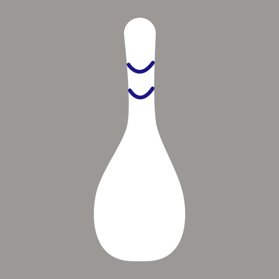 Bowling pins, illustration, vector, on a white background. vector
