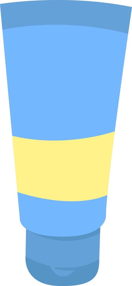Blue cream, illustration, vector on white background.