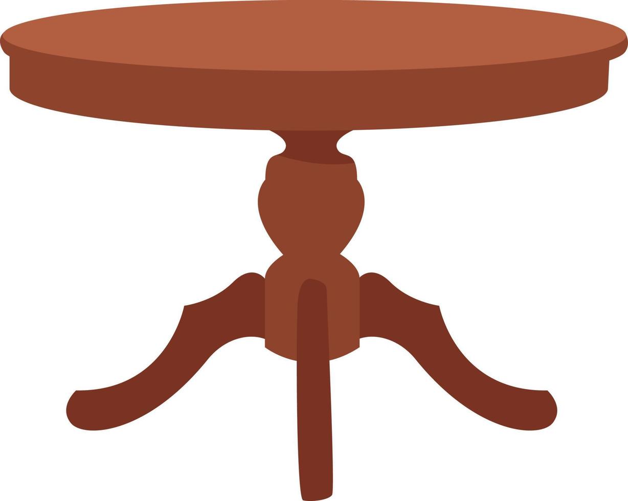 Small table, illustration, vector on white background.