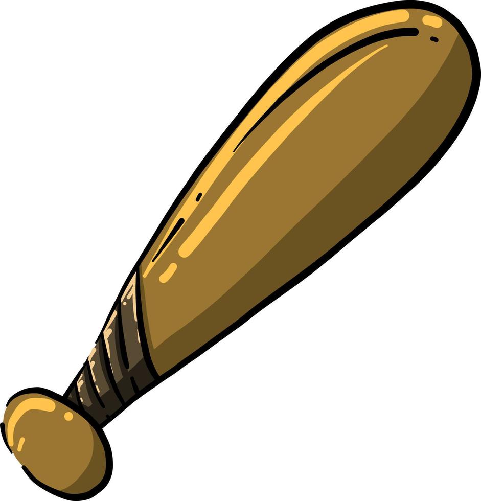 Baseball bat, illustration, vector on white background