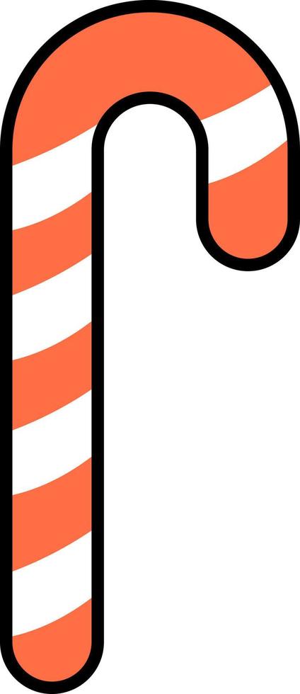Christmas candy, illustration, vector on white background.