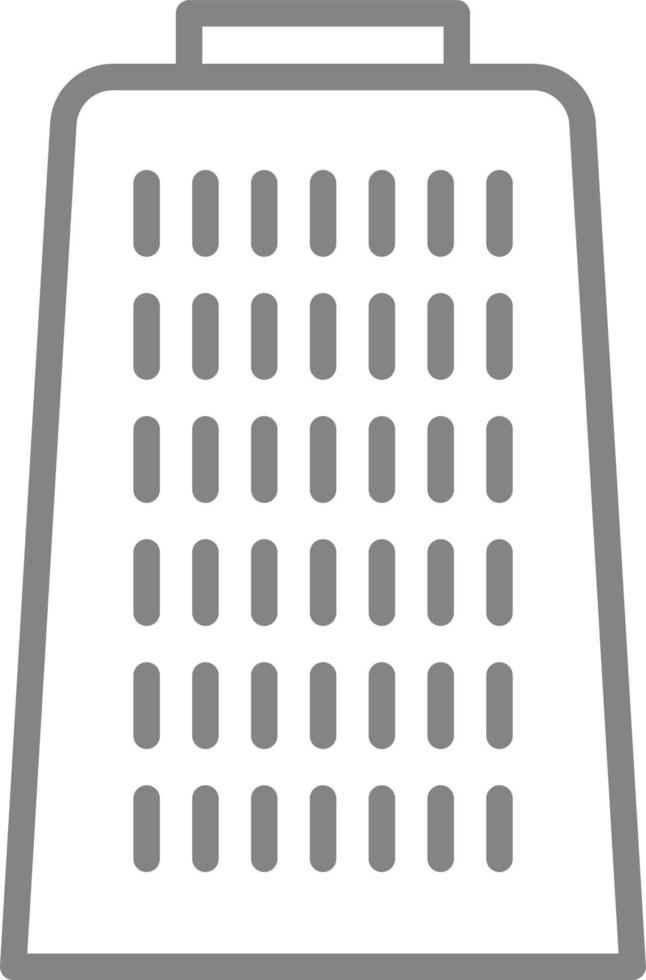 Grey grater, illustration, on a white background. vector