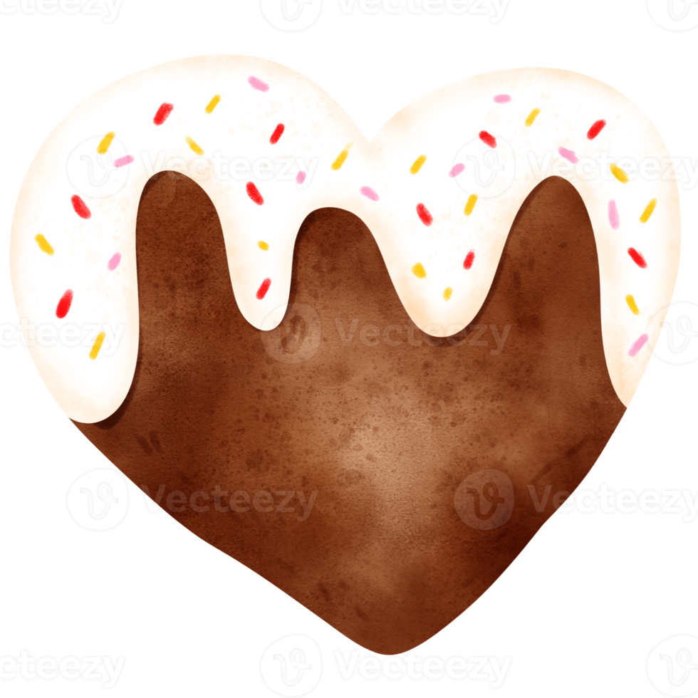 valentine dessert watercolor png