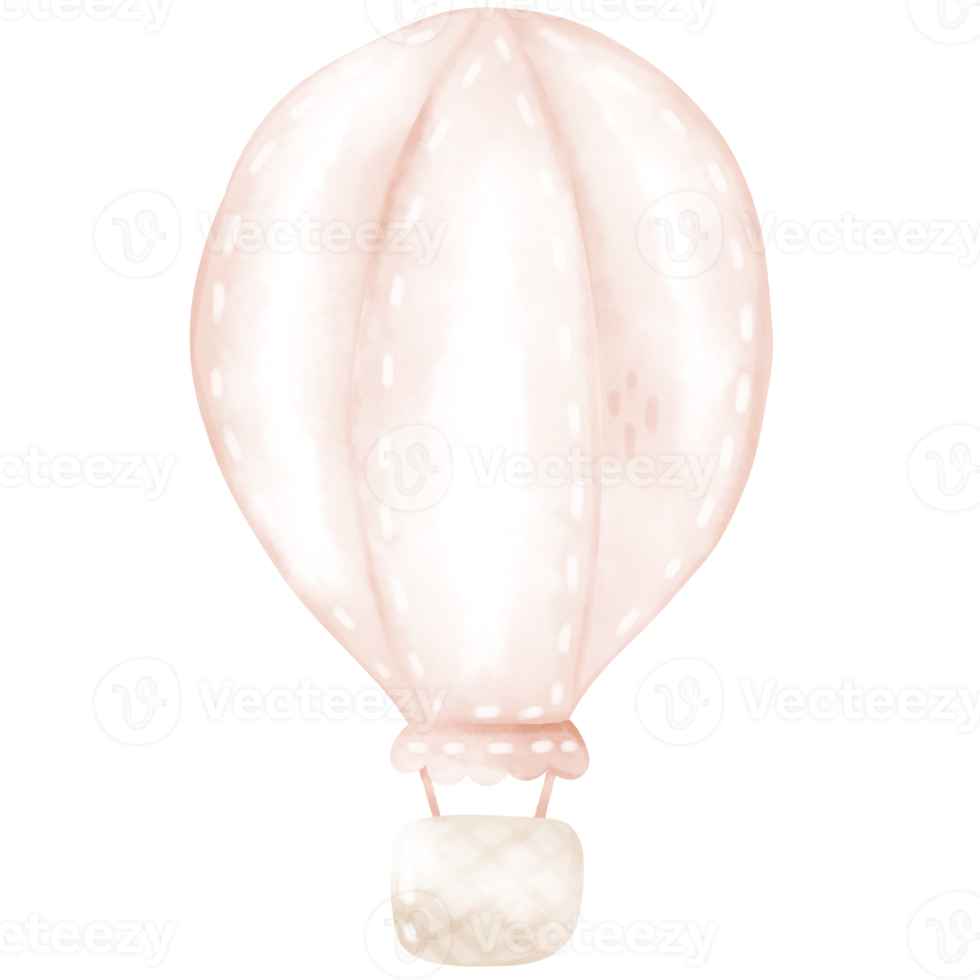 vattenfärg varm ballong png