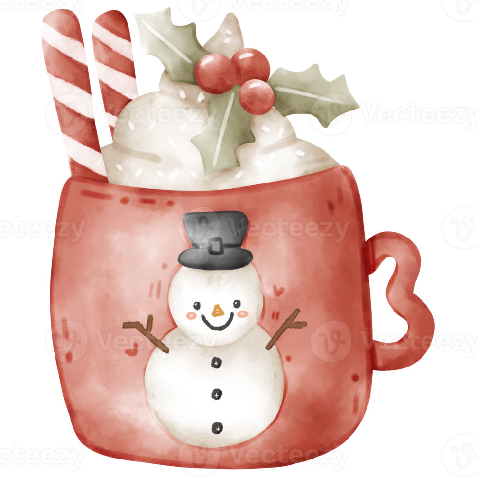 Natale boccale caffè png