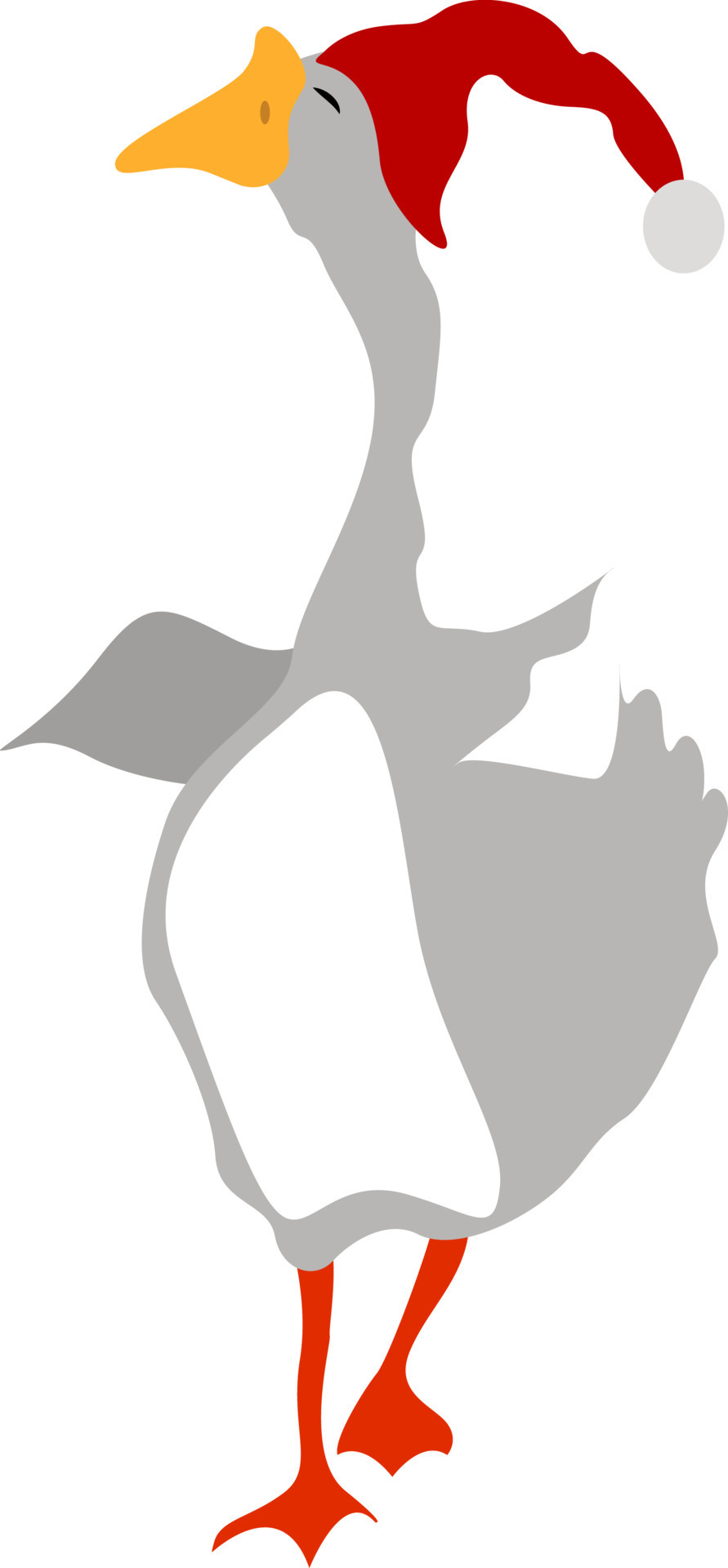 Goose with hat, illustration, vector on white background. 13519674 Vector Art at Vecteezy