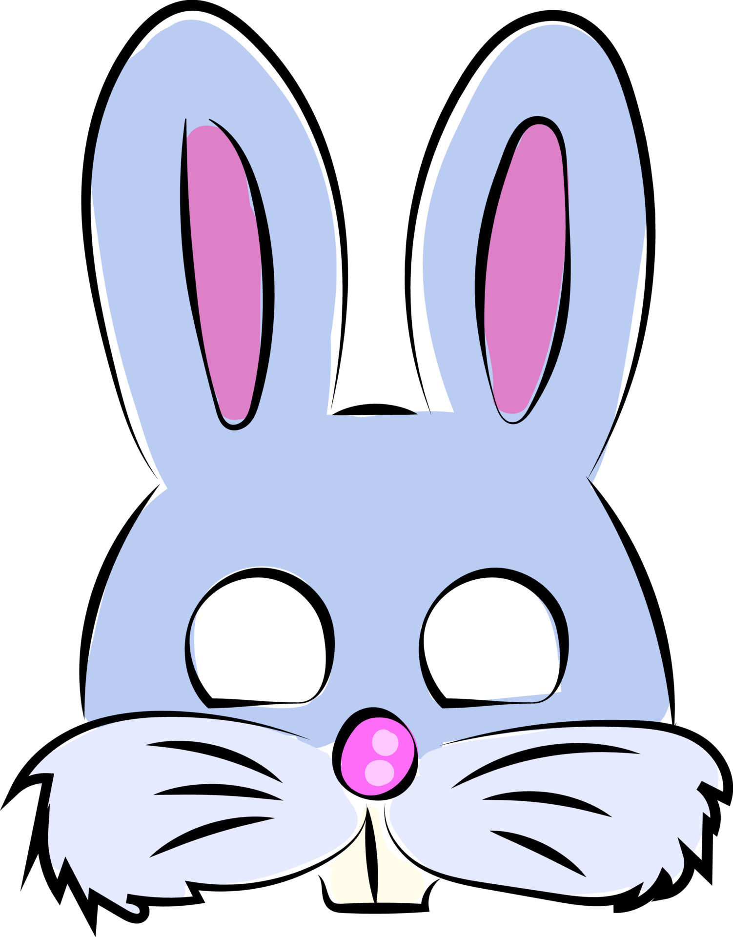 Rabbit Mask Illustration Vector On White Background 13519682 Vector