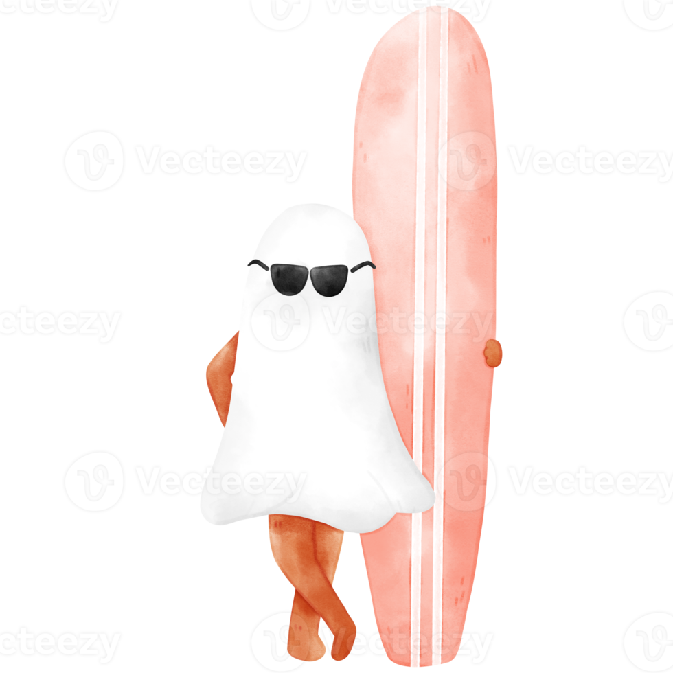 Halloween fantasma Surf png