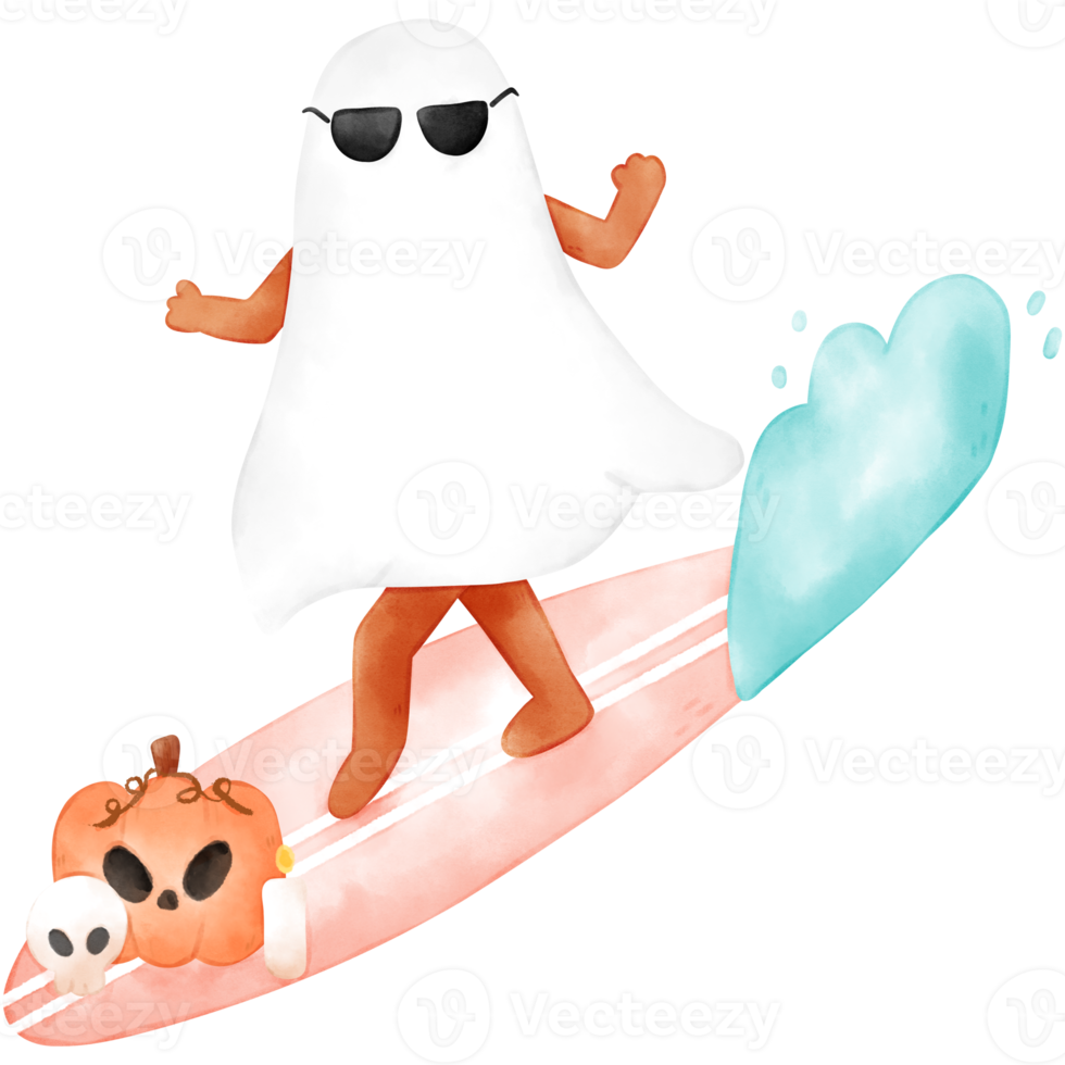 Halloween fantasma Surf png