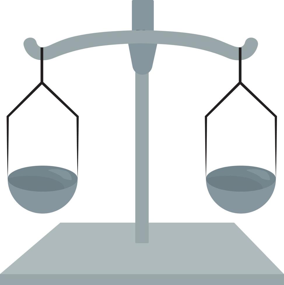 Silver libra, illustration, vector on white background.