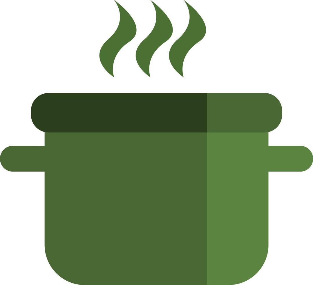 Camping soup, illustration, vector, on a white background. vector
