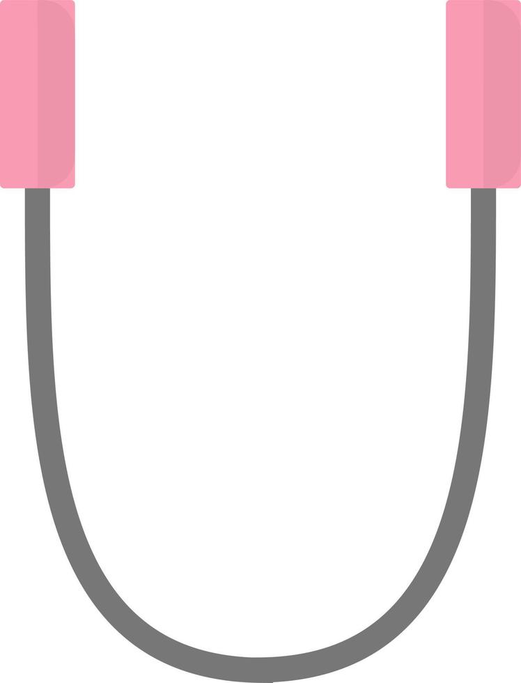 Jump rope, illustration, vector on white background.