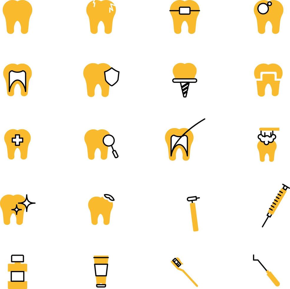 Dentist appointment, illustration, vector on a white background.
