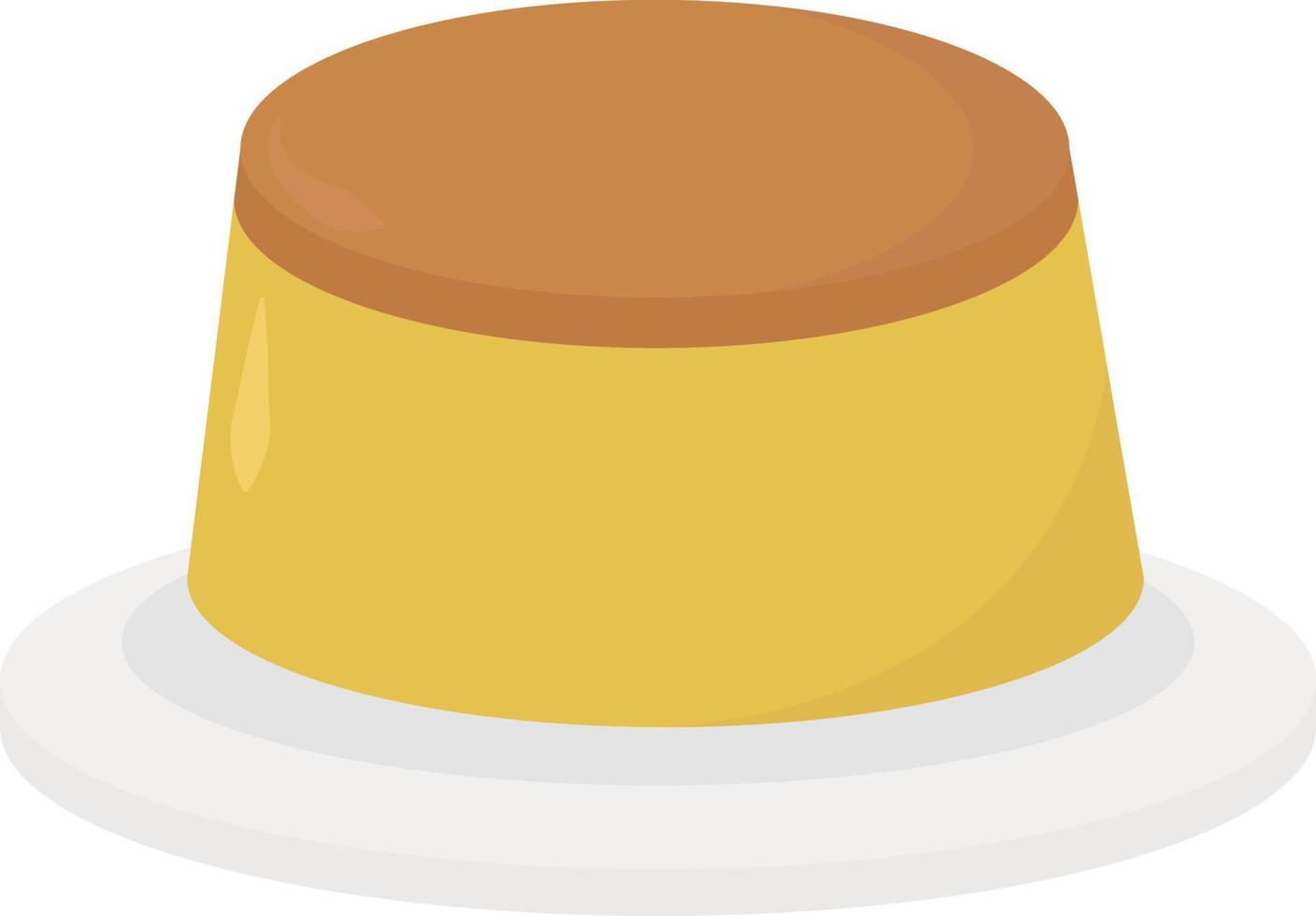 Cheese cake, illustration, vector on white background.