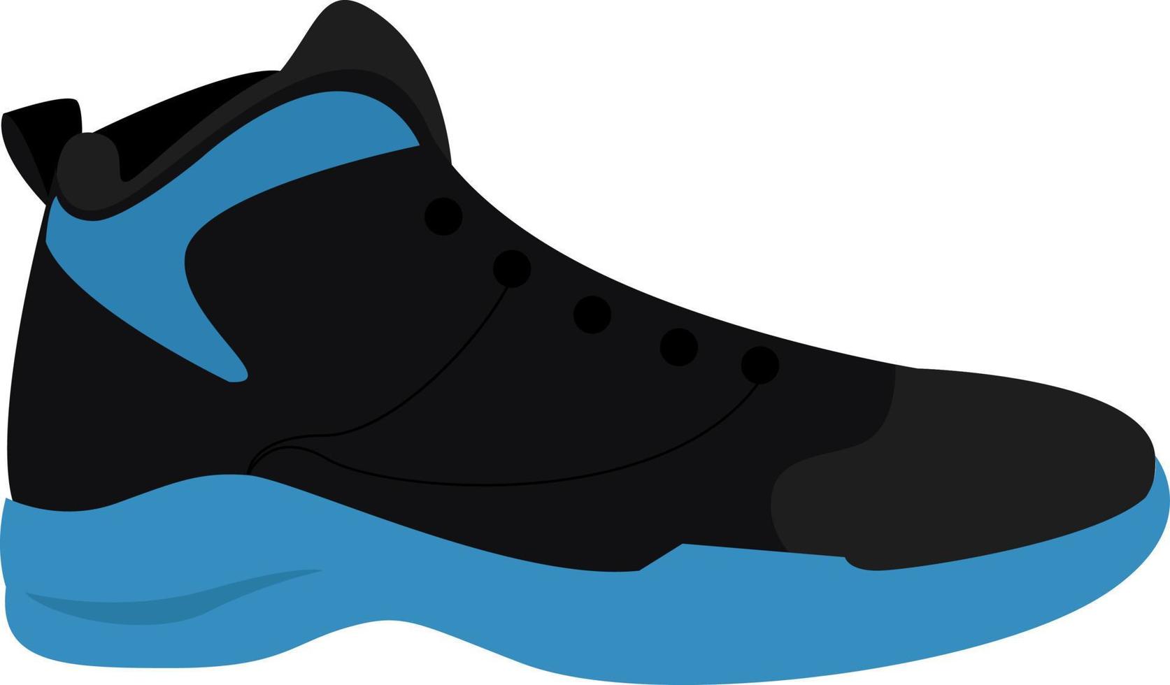 zapatillas de baloncesto, ilustración, vector sobre fondo blanco.