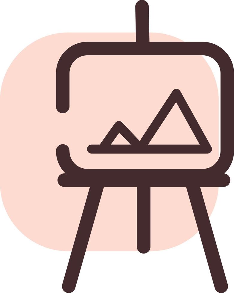 Painting stand, illustration, vector, on a white background. vector