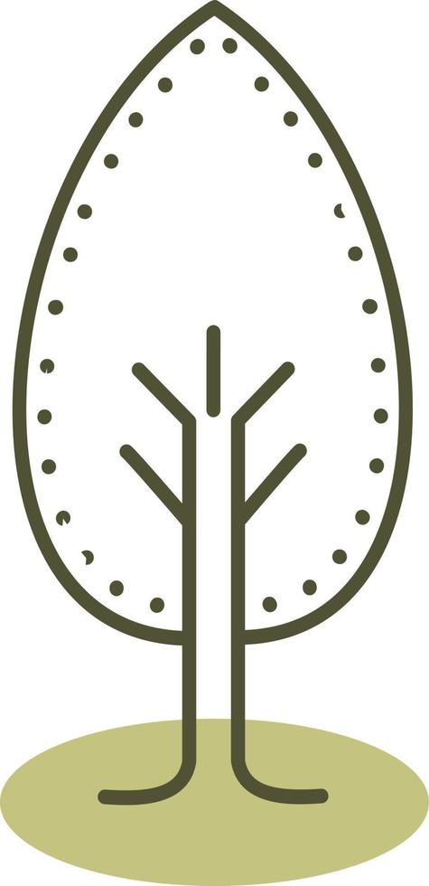 Agriculture tree, illustration, vector on a white background.