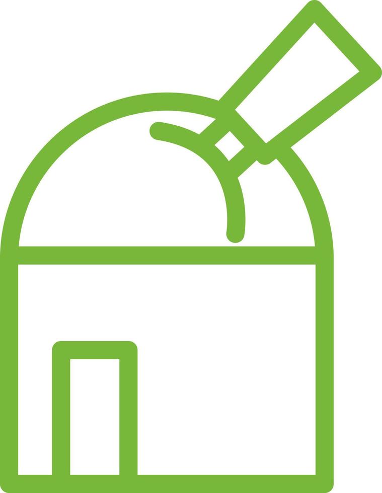 Space observatory, illustration, vector, on a white background. vector