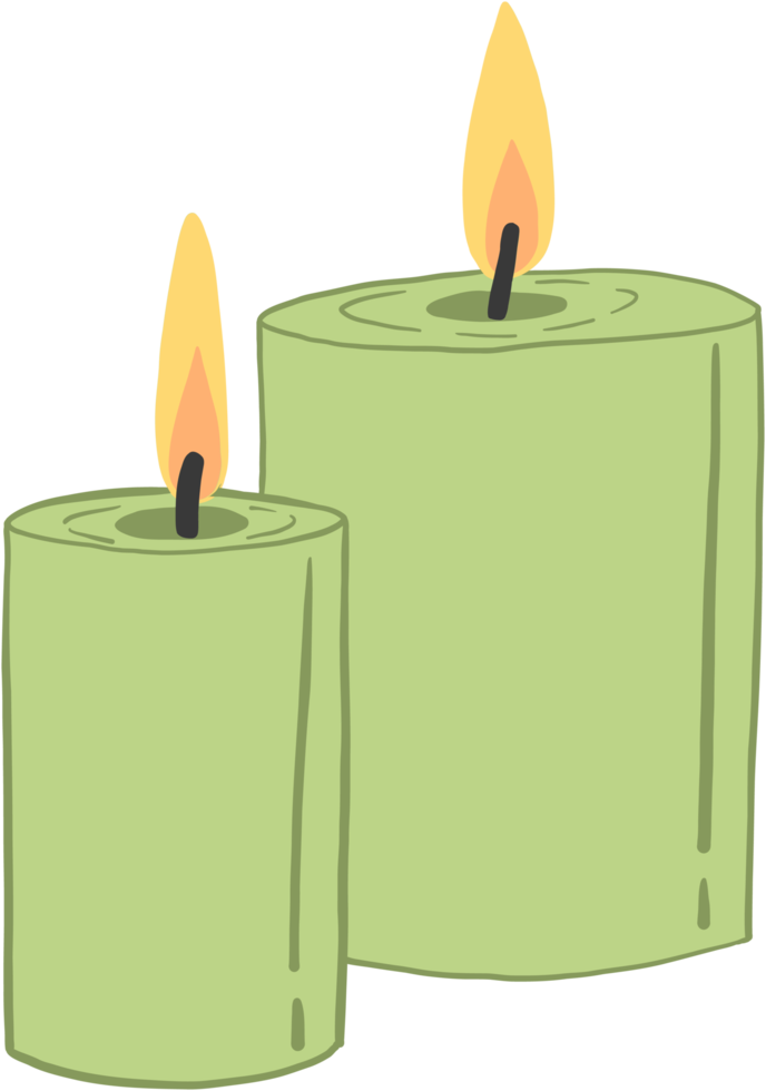 simplicity spa candle freehand drawing png