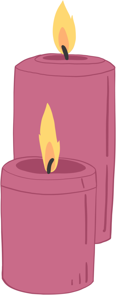 simplicity spa candle freehand drawing png