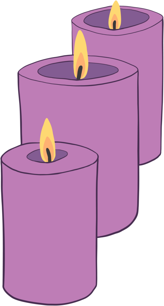 simplicity spa candle freehand drawing png